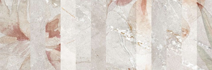 Global Tile Плитка настенная Fiona Цветы 1 25х75 — фото 3