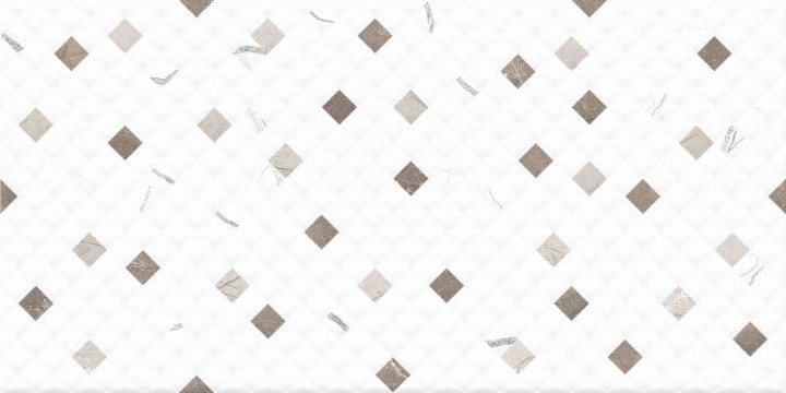 Global Tile Плитка настенная Siluet Белая мозаика 25х50 — фото 2