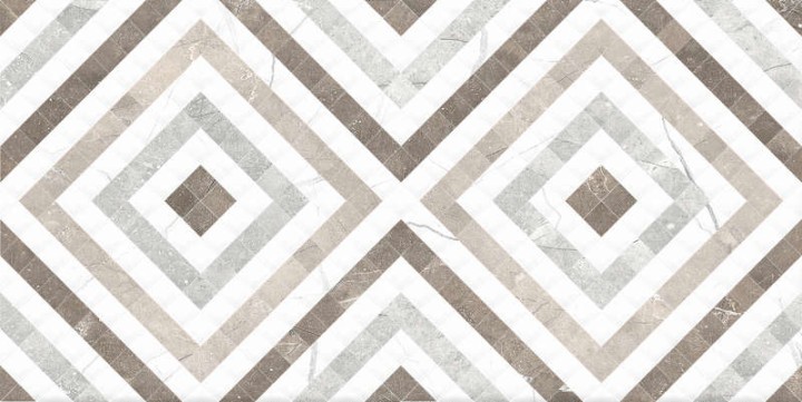 Global Tile Плитка настенная Siluet Белая орнамент 25х50 — фото 3
