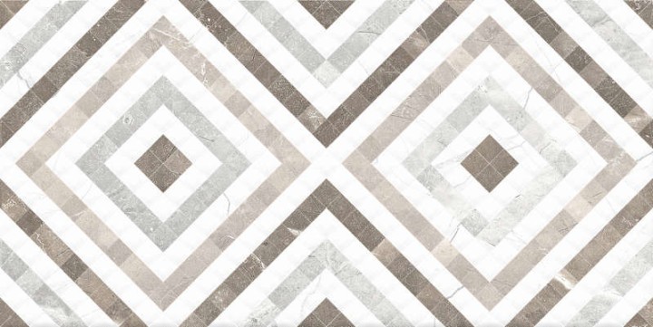 Global Tile Плитка настенная Siluet Белая орнамент 25х50 — фото 4
