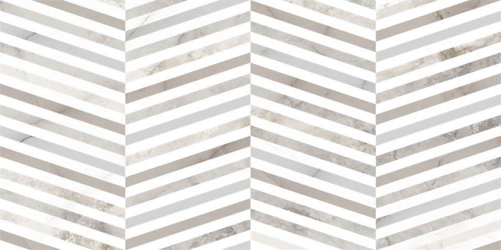 Global Tile Плитка настенная Tonic Серая шеврон 25х50 — фото 2