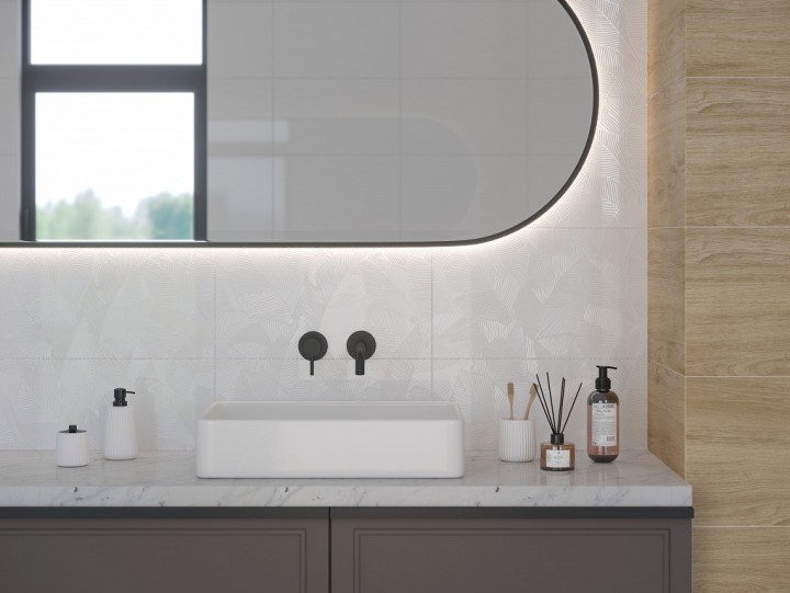 Настенная Gracia Ceramica Blanc Плитка Nature beige 03 рельеф 30х50 — фото 8