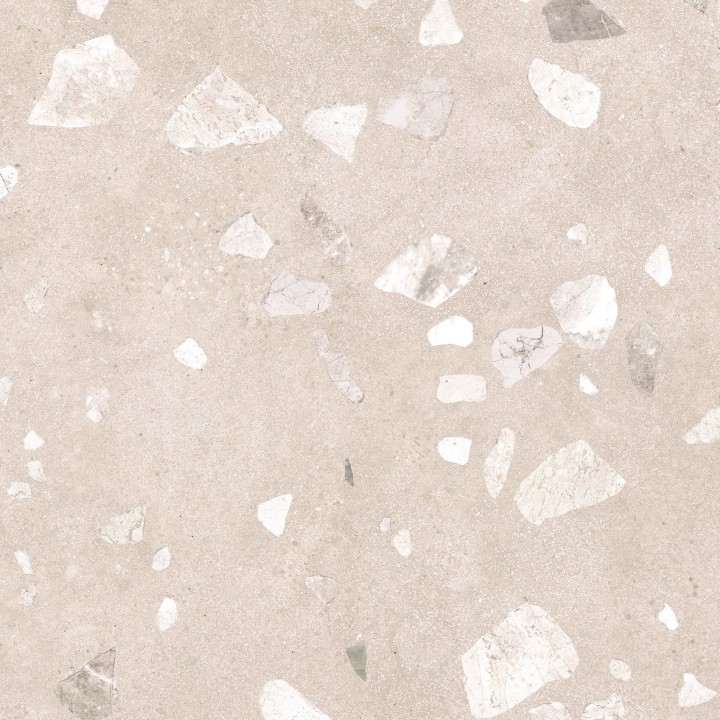 Лаппатированный Gracia Ceramica Керамогранит Terrazzo sugar beige PG 01 60х60 — фото 3