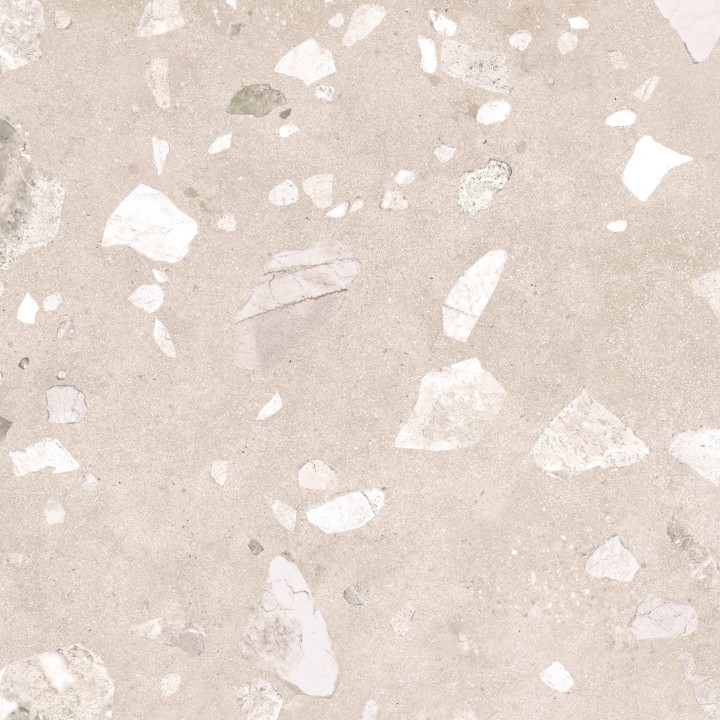 Лаппатированный Gracia Ceramica Керамогранит Terrazzo sugar beige PG 01 60х60 — фото 4
