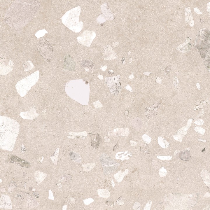 Лаппатированный Gracia Ceramica Керамогранит Terrazzo sugar beige PG 01 60х60 — фото 7