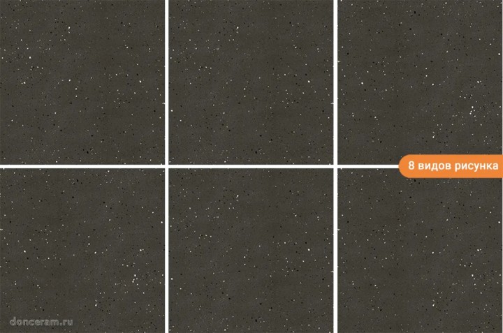 Матовый Gravita Splinter Black 60x60 — фото 2