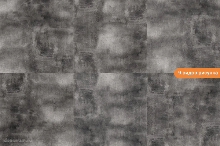 Матовый Gravita Underground Black 60x60 — фото 2