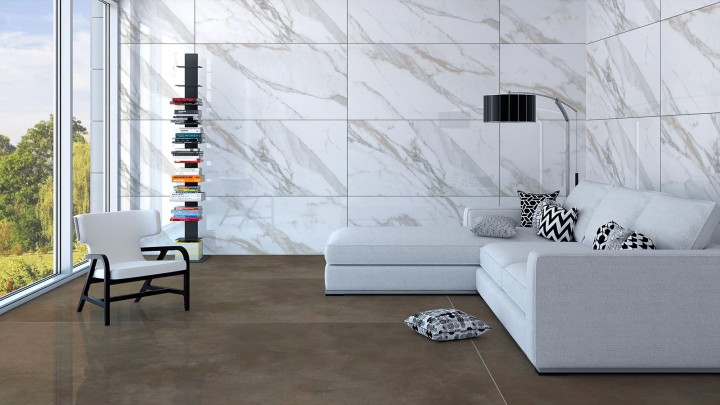 Лаппатированный 60X120 Sugar Carving Gresant Sugar Calacatta Borghini 60х120 — фото 8