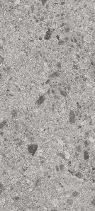 Структурированный Janye Slab Керамогранит Stone Terrazzo Light Grey str 120x270 — фото 2