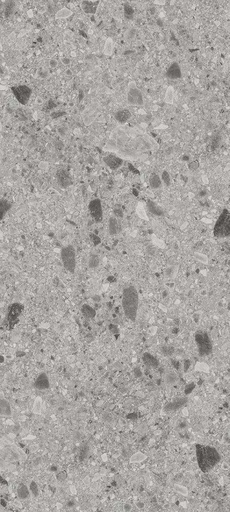 Структурированный Janye Slab Керамогранит Stone Terrazzo Light Grey str 120x270 — фото 3