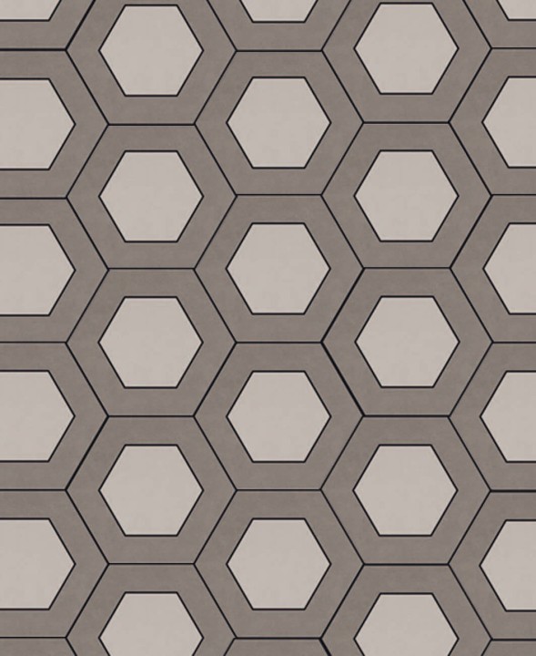 Керамическая Jet Mosaic Hex Double Loft Мозаика из керамогранита DH01 60х52 — фото 2