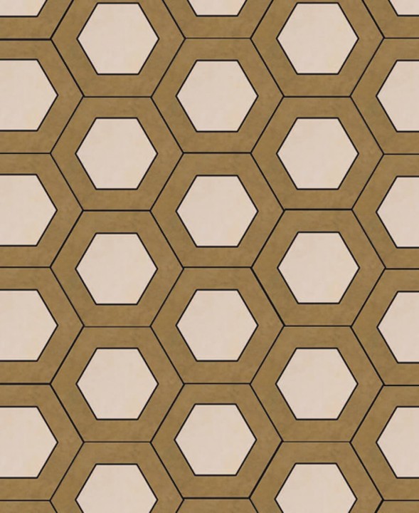 Керамическая Jet Mosaic Hex Double Loft Мозаика из керамогранита DH02 60х52 — фото 2