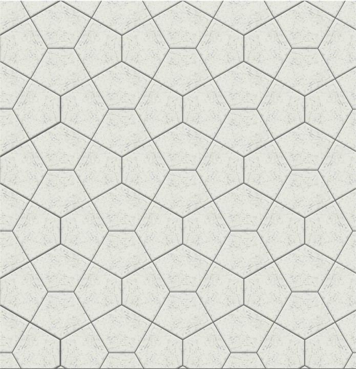 Керамическая Jet Mosaic Pentagon Floor Мозаика из керамогранита PEN-C 67,4x53,2 — фото 2