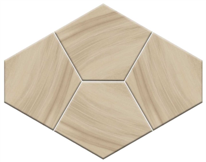 Керамическая Jet Mosaic Pentagon Мозаика из керамогранита MPEN-WDMIX 24,3x19,1