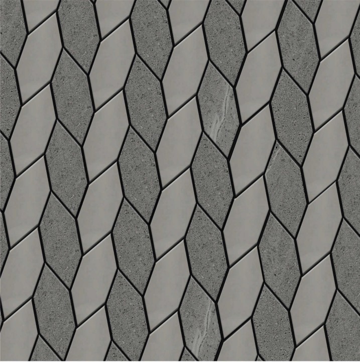 Керамическая Jet Mosaic Stone Leaves Мозаика из керамогранита STL-CD 34,8x31,7 — фото 2