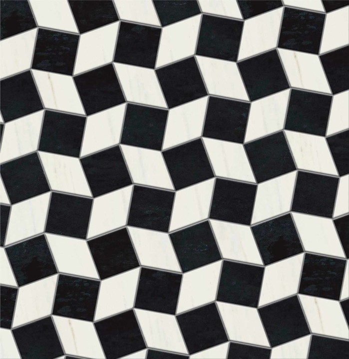 Керамическая Jet Mosaic Wavyside Мозаика из керамогранита WAS-SL 37,4x37,4 — фото 2