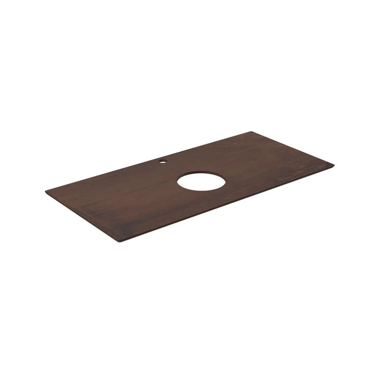 Столешницы Керама Марацци Plaza Next / Плаза Некст Столешница Kerama Marazzi PL1.DD571300R\100 Про Феррум 100 из керамогранита с отверстием под смеситель (для накладных раковин) — фото 3