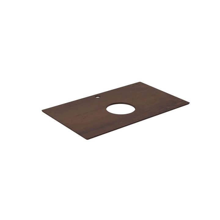 Столешницы Керама Марацци Plaza Next / Плаза Некст Столешница Kerama Marazzi PL2.DD571300R\80 Про Феррум 80 из керамогранита с отверстием под смеситель (для раковин, встраиваемых сверху) — фото 2