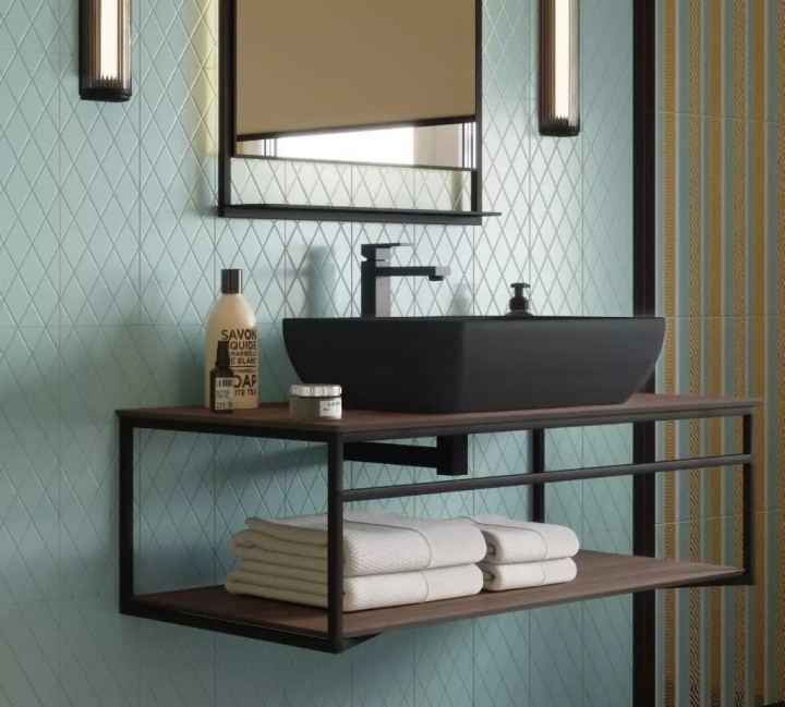 Столешницы Керама Марацци Plaza Next / Плаза Некст Столешница Kerama Marazzi PL4.DD571300R\100 Про Феррум 100 из керамогранита без отверстий — фото 4
