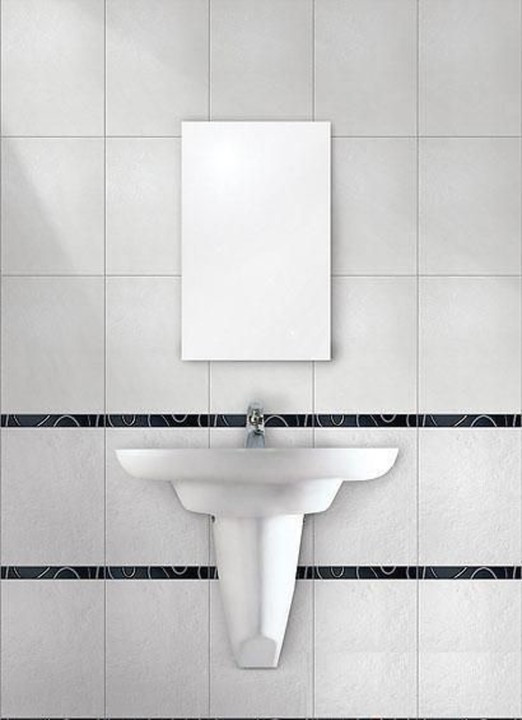 Настенная Керама Марацци Плитка Kerama Marazzi Белое Солнце  Белая блестящая 25х40 — фото 4