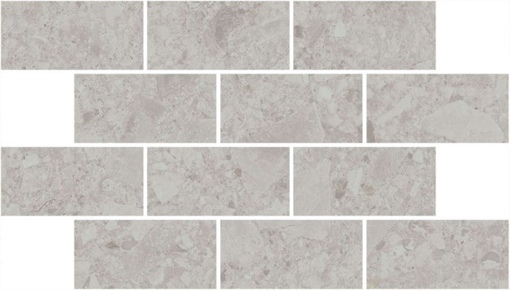 Керама Марацци Декор керамогранит Kerama Marazzi Чеппо ди Гре Мозаичный Серый Светлый Матовый Обрезной 34.6x20x0.9 — фото 2