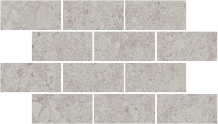 Керама Марацци Декор керамогранит Kerama Marazzi Чеппо ди Гре Мозаичный Серый Светлый Матовый Обрезной 34.6x20x0.9 — фото 3