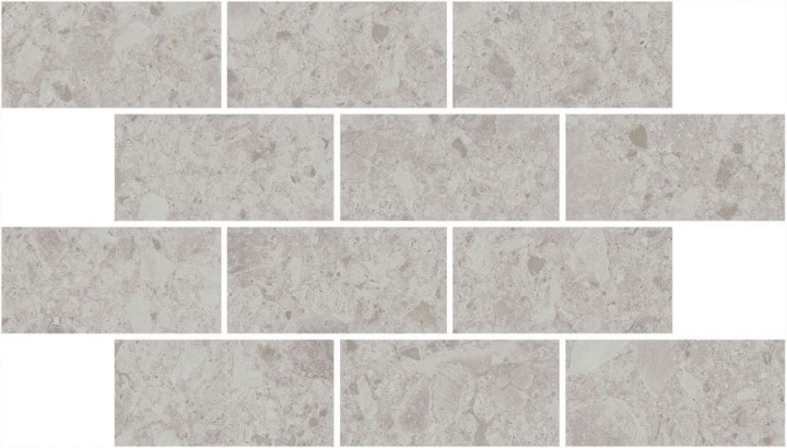 Керама Марацци Декор керамогранит Kerama Marazzi Чеппо ди Гре Мозаичный Серый Светлый Матовый Обрезной 34.6x20x0.9 — фото 4