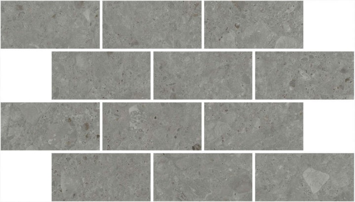 Керама Марацци Декор керамогранит Kerama Marazzi Чеппо ди Гре Мозаичный Серый Темный Матовый Обрезной 34.6x20x0.9 — фото 2