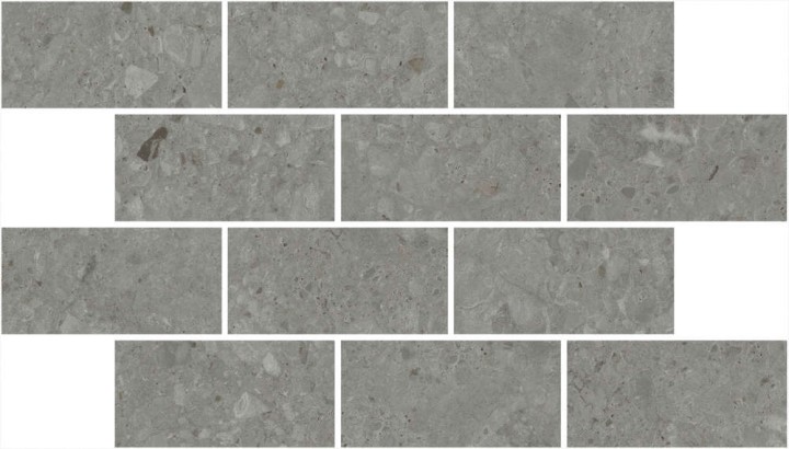 Керама Марацци Декор керамогранит Kerama Marazzi Чеппо ди Гре Мозаичный Серый Темный Матовый Обрезной 34.6x20x0.9 — фото 4