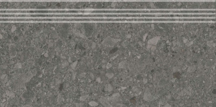 Керамогранитные Керама Марацци Керамогранит Ступень Kerama Marazzi Чеппо ди Гре Антрацит Матовая Обрезная 30x60x0.9 — фото 3