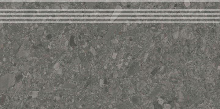 Керамогранитные Керама Марацци Керамогранит Ступень Kerama Marazzi Чеппо ди Гре Антрацит Матовая Обрезная 30x60x0.9 — фото 4