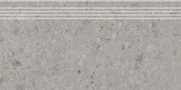 Керамогранитные Керама Марацци Керамогранит Ступень Kerama Marazzi Чеппо ди Гре Серая Матовая Обрезная 30x60x0.9 — фото 2