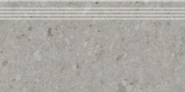 Керамогранитные Керама Марацци Керамогранит Ступень Kerama Marazzi Чеппо ди Гре Серая Матовая Обрезная 30x60x0.9 — фото 3