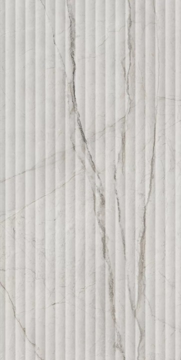 Настенная Керама Марацци Kerama Marazzi Ифран серый светлый глянцевый структура обрезной KM6012B0110R 60x119,5x1 — фото 2