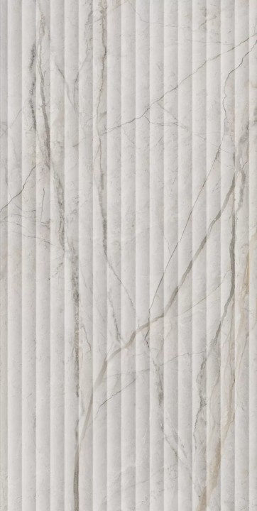 Настенная Керама Марацци Kerama Marazzi Ифран серый светлый глянцевый структура обрезной KM6012B0110R 60x119,5x1 — фото 3