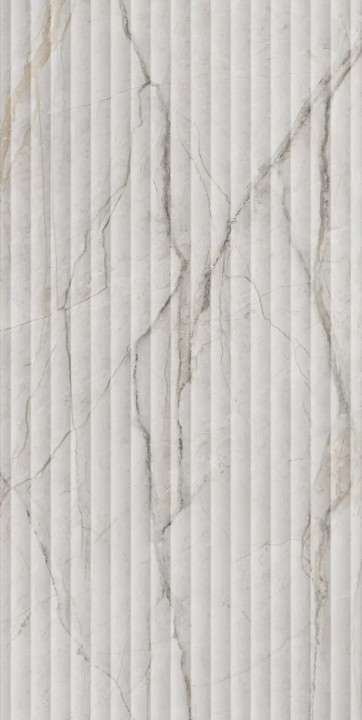 Настенная Керама Марацци Kerama Marazzi Ифран серый светлый глянцевый структура обрезной KM6012B0110R 60x119,5x1 — фото 6