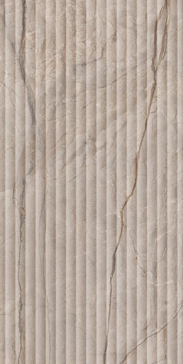 Настенная Керама Марацци Kerama Marazzi Ифран бежевый светлый глянцевый структура обрезной KM6012B0240R 60x119,5x1 — фото 4
