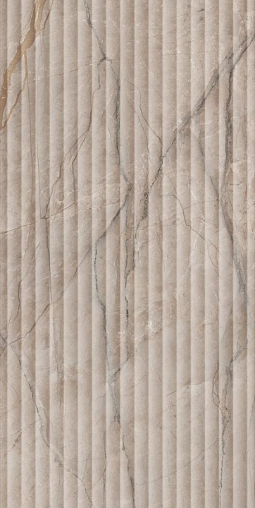 Настенная Керама Марацци Kerama Marazzi Ифран бежевый светлый глянцевый структура обрезной KM6012B0240R 60x119,5x1 — фото 6
