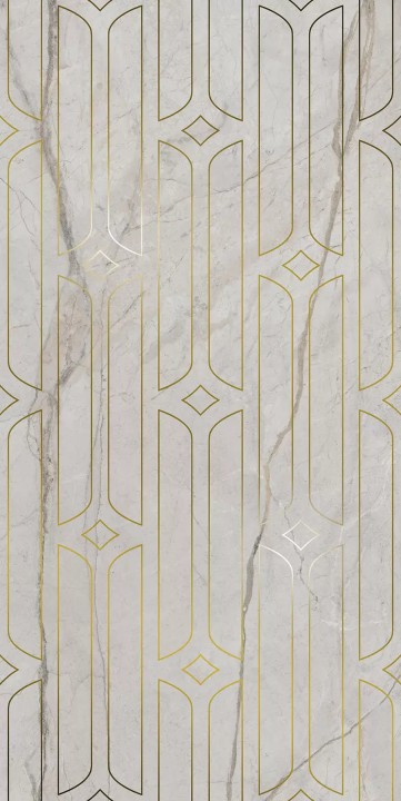 Керама Марацци Kerama Marazzi Ифран Декор серый светлый глянцевый обрезной KMD3STA029BR 60x119,5x0,9 — фото 4