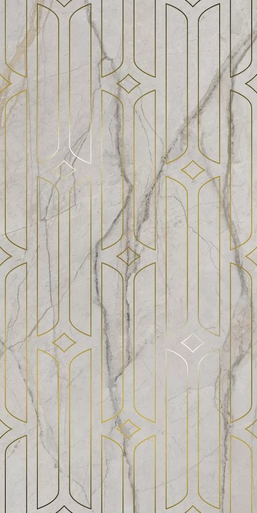 Керама Марацци Kerama Marazzi Ифран Декор серый светлый глянцевый обрезной KMD3STA029BR 60x119,5x0,9 — фото 6