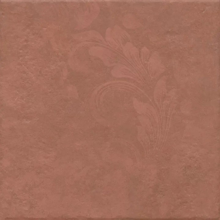 Керама Марацци Хадду красный матовый декорированный 40,2x40,2x0,8 — фото 7