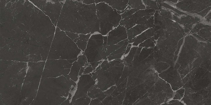 Керама Марацци Бордюр настенный Kerama Marazzi Коррер Плинтус Черный Глянцевый Обрезной 30x15x1.7 — фото 2