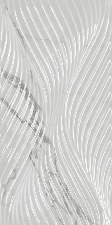 Керама Марацци Плитка настенная Kerama Marazzi Коррер Белая Глянцевая Структура Обрезная 30x60x1 — фото 2