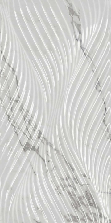 Керама Марацци Плитка настенная Kerama Marazzi Коррер Белая Глянцевая Структура Обрезная 30x60x1 — фото 4