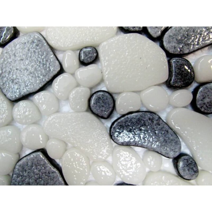 Стеклянная Keramissimo Морские камушки Мозаика GRAVEL DGZ-2 mix4 31,5х31,5  — фото 4