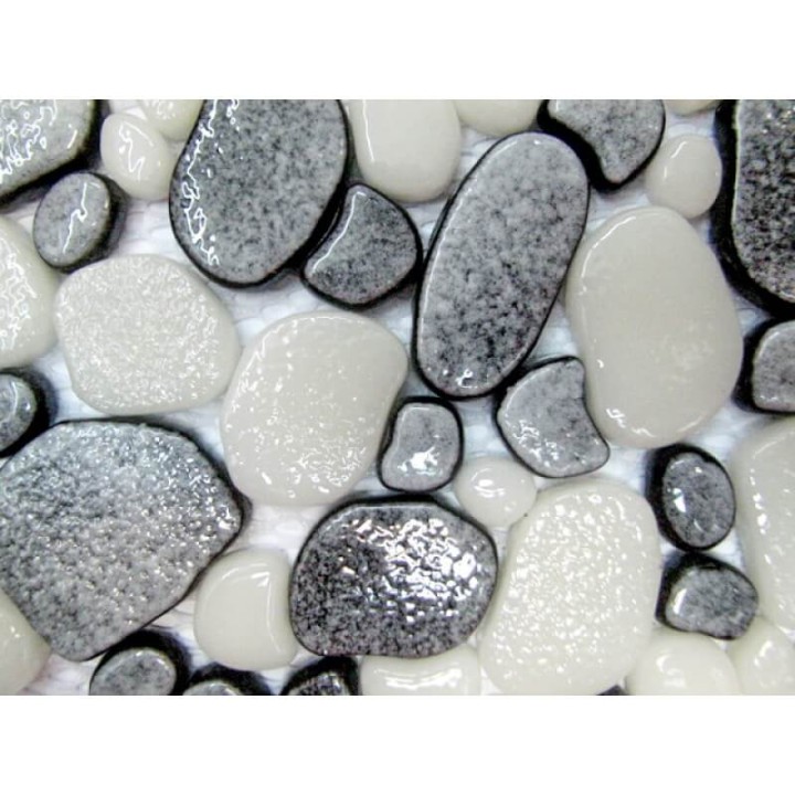 Стеклянная Keramissimo Морские камушки Мозаика GRAVEL DGZ-2 mix5 31,5х31,5  — фото 4