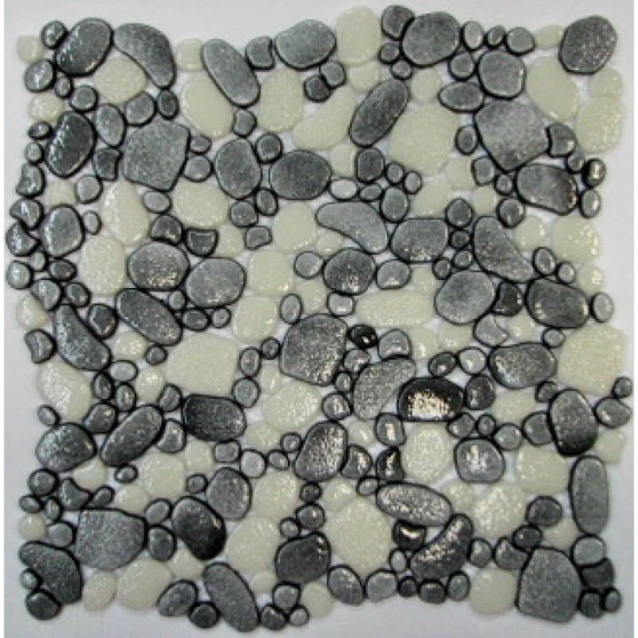 Стеклянная Keramissimo Морские камушки Мозаика GRAVEL DGZ-2 mix6 31,5х31,5  — фото 2