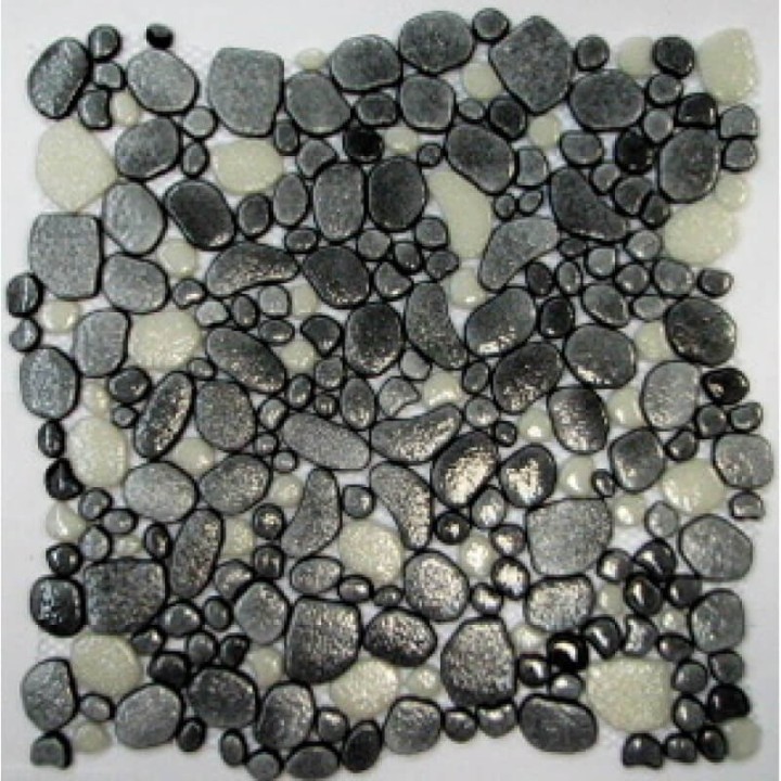 Стеклянная Keramissimo Морские камушки Мозаика GRAVEL DGZ-2 mix7 31,5х31,5  — фото 2