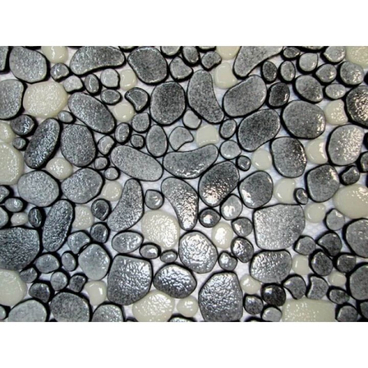 Стеклянная Keramissimo Морские камушки Мозаика GRAVEL DGZ-2 mix7 31,5х31,5  — фото 3