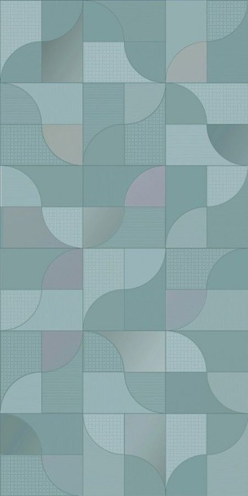 Керлайф Декор Colores Geometrico Mare-31.5х63 глянцевый керамический